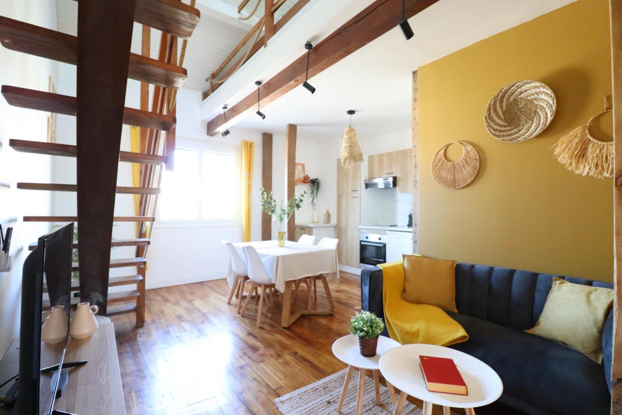 Le Boho - Charmant T3 Avec Climatisation Et Fibre Bergerac Zimmer foto